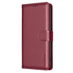 ΘΗΚΕΣ ΚΙΝΗΤΩΝ ΑΞΕΣΟΥΑΡ XIAOMI Mi A1 2 Θήκη Xiaomi 17T 5G - BINFEN COLOR BF32 - Flip Πορτοφόλι από Συνθετικό Δέρμα (PU) με TPU - Κόκκινο - RFID/Wallet/Stand — εικόνα 2