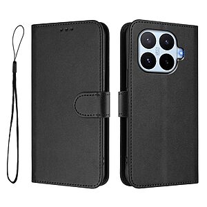 ΘΗΚΕΣ ΚΙΝΗΤΩΝ ΑΞΕΣΟΥΑΡ XIAOMI Mi A1 45 Flip Πορτοφόλι από Συνθετικό Δέρμα (PU) για Xiaomi 17T 5G (OEM) σε Μαύρο — RFID blocking, θήκες καρτών, βάση stand & λουράκι καρπού για καθημερινή προστασία.