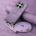 Θήκη Xiaomi 17T 5G - OEM Retro - Πλάτη από Συνθετικό Δέρμα (PU) με TPU - Μωβ - Λουράκι — εικόνα 4