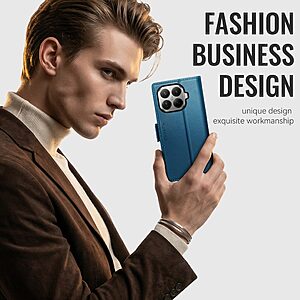 ΘΗΚΕΣ ΚΙΝΗΤΩΝ ΑΞΕΣΟΥΑΡ XIAOMI Mi A1 14 Θήκη Xiaomi 17T 5G - CASEME 023 - Flip Πορτοφόλι από Συνθετικό Δέρμα (PU) με TPU - Μπλε - RFID/Wallet/Stand — εικόνα 2