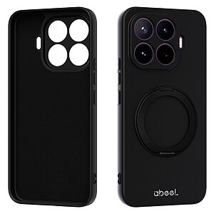 ΘΗΚΕΣ ΚΙΝΗΤΩΝ ΑΞΕΣΟΥΑΡ XIAOMI Mi 5X 43 Πλάτη Σιλικόνης για Xiaomi 17T 5G (ABEEL) σε Μαύρο με ενσωματωμένο Stand — απαλή υφή liquid silicone με επένδυση microfiber & σταθερή βάση 120° για hands-free χρήση.