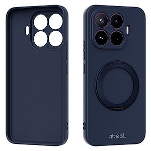 ΘΗΚΕΣ ΚΙΝΗΤΩΝ ΑΞΕΣΟΥΑΡ XIAOMI Mi 5X 45 Πλάτη Σιλικόνης για Xiaomi 17T 5G (ABEEL) σε Μπλε Σκούρο με kickstand 120° — απαλή liquid silicone υφή, μαγνητική συμβατότητα & ανασηκωμένα χείλη για πλήρη προστασία.