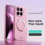 Θήκη Xiaomi 17T 5G - ABEEL - Πλάτη Σιλικόνης - Ροζ - Stand — εικόνα 2