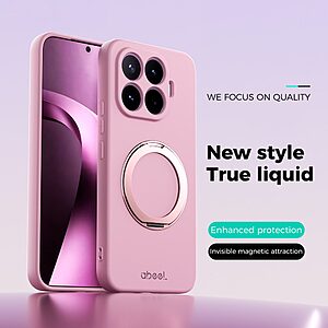 ΘΗΚΕΣ ΚΙΝΗΤΩΝ ΑΞΕΣΟΥΑΡ XIAOMI Mi 5X 48 Θήκη Xiaomi 17T 5G - ABEEL - Πλάτη Σιλικόνης - Ροζ - Stand — εικόνα 2