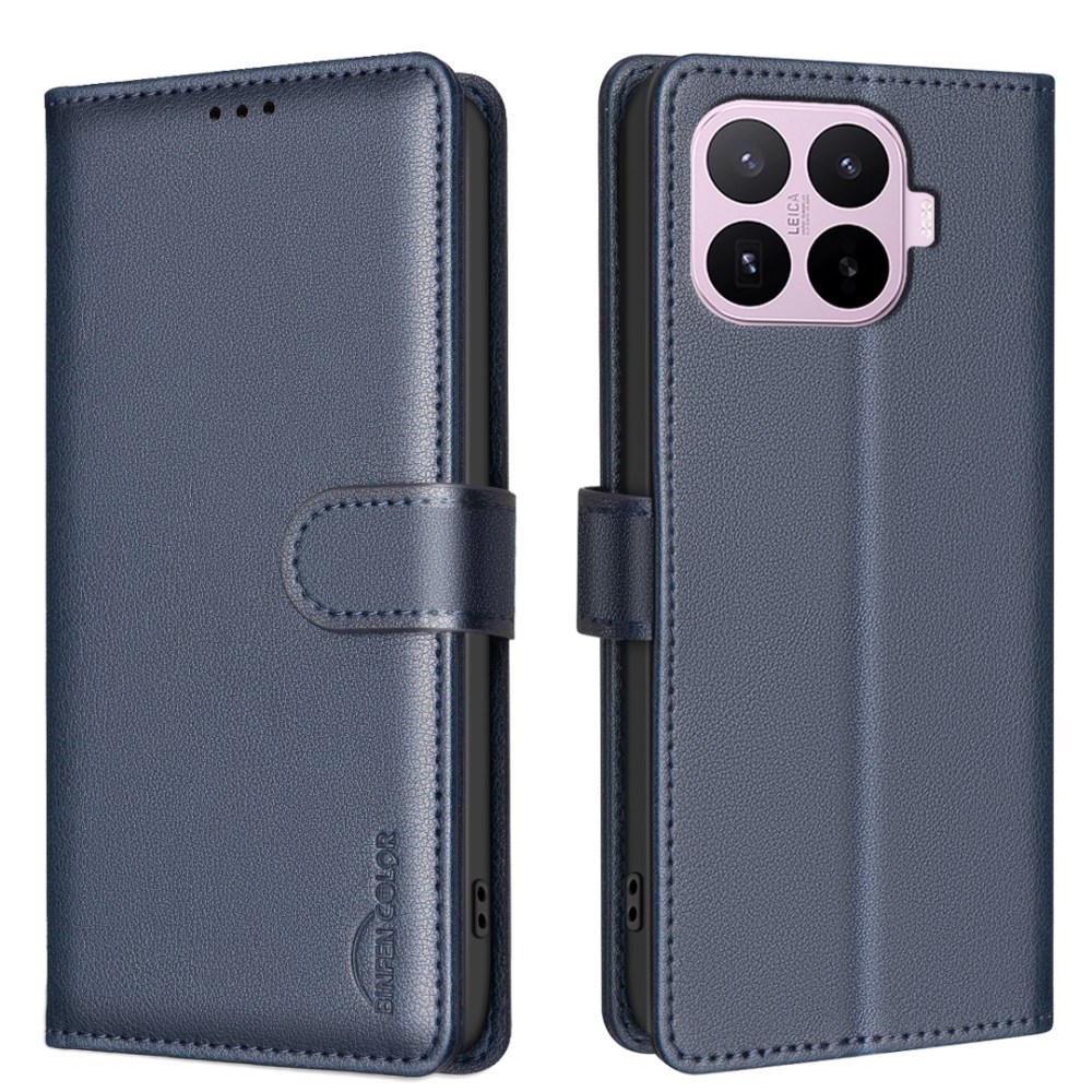 Θήκη Xiaomi 17T Pro 5G - BINFEN COLOR BF32 - Flip Πορτοφόλι από Συνθετικό Δέρμα (PU) με TPU - Μπλε - RFID/Wallet/Stand Flip Πορτοφόλι από Συνθετικό Δέρμα (PU) για Xiaomi 17T Pro 5G (BINFEN COLOR BF32) σε Μπλε — προστασία RFID, 3 θήκες καρτών & βάση στήριξης για hands-free προβολή.