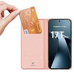 Θήκη Xiaomi 17T Pro 5G - DUX DUCIS Skin Pro Series - Flip Πορτοφόλι από Συνθετικό Δέρμα (PU) με TPU - Ροζ - Wallet/Stand — εικόνα 3