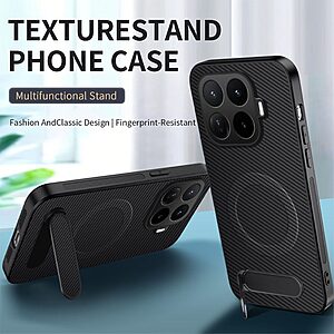 ΘΗΚΕΣ ΚΙΝΗΤΩΝ ΑΞΕΣΟΥΑΡ XIAOMI Mi A1 40 Θήκη Xiaomi 17T Pro 5G - WANLONFENG QT Series - Σκληρή Πλάτη PC+TPU - Γκρι - Stand — εικόνα 2
