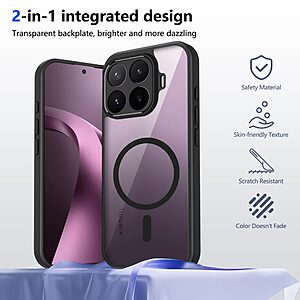 ΘΗΚΕΣ ΚΙΝΗΤΩΝ ΑΞΕΣΟΥΑΡ XIAOMI Mi A1 20 Θήκη Xiaomi 17T Pro 5G - OEM - Σκληρή Πλάτη PC+TPU - Μαύρο — εικόνα 2