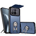 Σκληρή Πλάτη PC+TPU για Xiaomi 17T Pro 5G (OEM) σε Μπλε με Sliding Camera Cover & Ring Stand — διπλή στρώση προστασίας & hands-free χρήση για κάθε μέρα.
