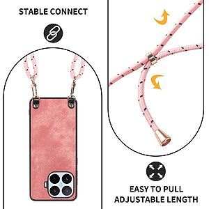 ΘΗΚΕΣ ΚΙΝΗΤΩΝ ΑΞΕΣΟΥΑΡ XIAOMI Mi A1 38 Θήκη Xiaomi 17T Pro 5G - OEM Retro Leather - Πλάτη από Συνθετικό Δέρμα (PU) με TPU - Ροζ - Λουράκι — εικόνα 2