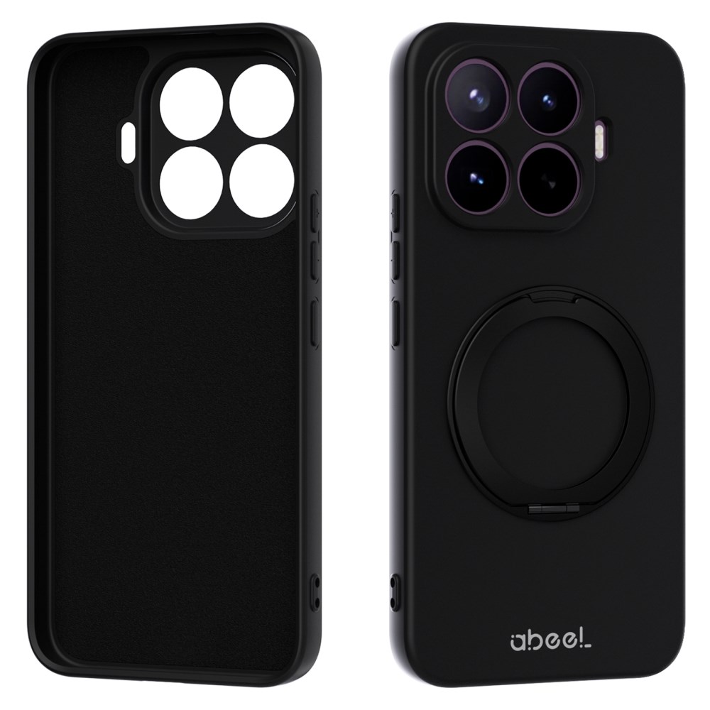 Θήκη Xiaomi 17T Pro 5G - ABEEL - Πλάτη Σιλικόνης - Μαύρο - Stand Πλάτη Σιλικόνης για Xiaomi 17T Pro 5G (ABEEL) σε Μαύρο με ενσωματωμένο Stand — απαλή υφή liquid silicone με εσωτερική επένδυση microfiber & σταθερή βάση στήριξης 120°.