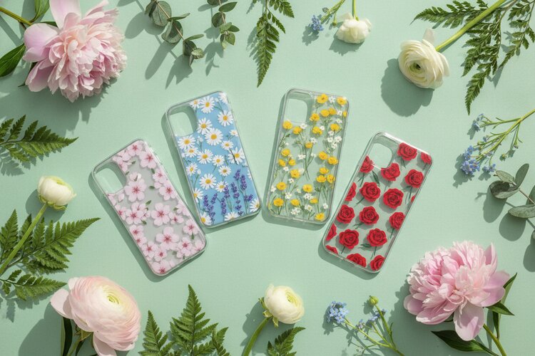 Floral θήκες κινητών 1 Floral θήκες κινητών