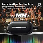 Φορητό Bluetooth Speaker J-BRAUV Flex, ενισχυμένο βαθύ μπάσο, 40W Loud Stereo Sound, BT5.3, ενσωματωμένο μικρόφωνο, αδιάβροχο IP67 μαύρο - Εικόνα 3