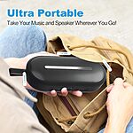 Φορητό Bluetooth Speaker J-BRAUV Flex, ενισχυμένο βαθύ μπάσο, 40W Loud Stereo Sound, BT5.3, ενσωματωμένο μικρόφωνο, αδιάβροχο IP67 μαύρο - Εικόνα 4