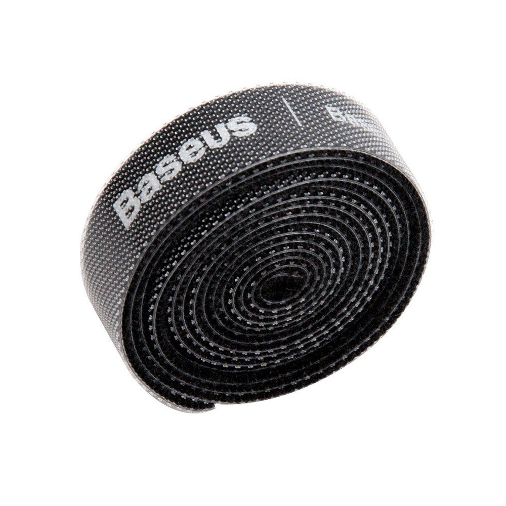 0056967_0 Baseus Rainbow Circle Velcro Straps Δεματικά Καλωδίων Μαύρο 1m 1τμχ (ACMGT-E01) (BASACMGTE01) - Image 1