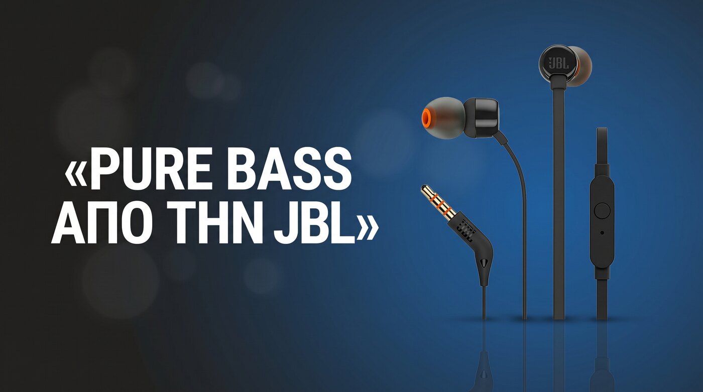 Ακουστικά JBL Tune 110 in-ear 3.5mm με μικρόφωνο μαύρα