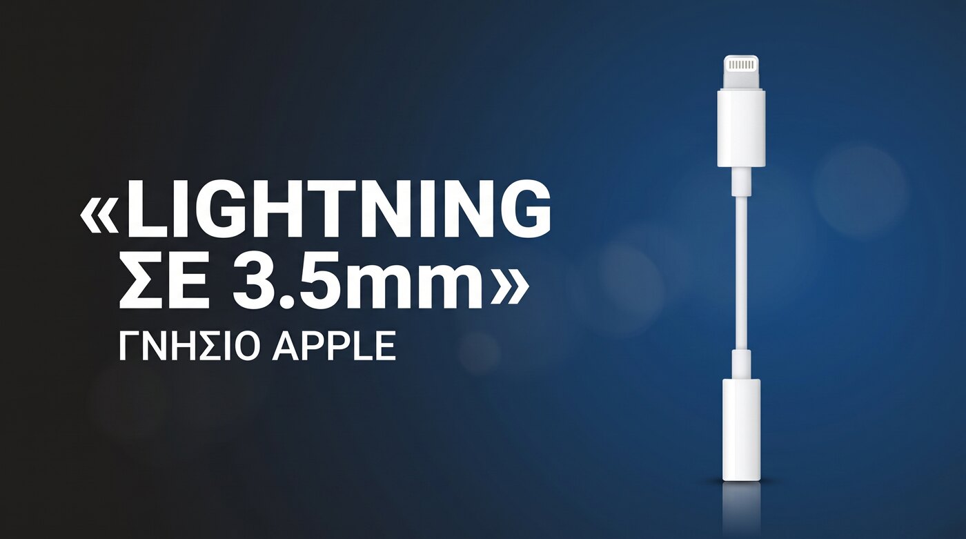 Γνήσιος Apple αντάπτορας Lightning σε 3.5mm
