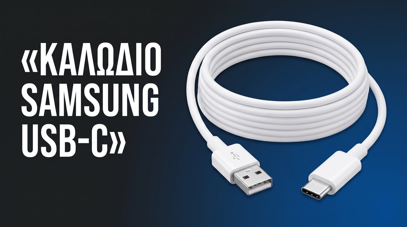 Γνήσιο καλώδιο Samsung USB σε USB-C λευκό