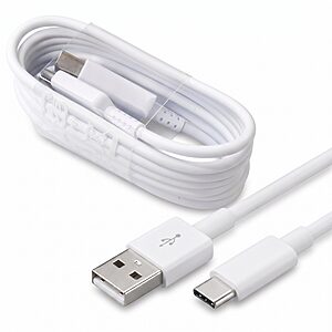Γνήσιο καλώδιο Samsung USB σε USB-C λευκό EP-DN930CWE