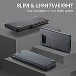 Θήκη Google Pixel 10a 5G - CASEME 023 - Flip Πορτοφόλι από Συνθετικό Δέρμα (PU) με TPU - Μαύρο - RFID/Wallet/Stand — εικόνα 4