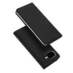 Flip Θήκη από Συνθετικό Δέρμα (PU) για Google Pixel 10a 5G (DUX DUCIS Skin Pro Series) σε Μαύρο — θήκη κάρτας & ρυθμιζόμενη βάση stand για hands-free χρήση.
