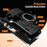 Θήκη Honor 600 5G / Pro 5G - OEM - Σκληρή Πλάτη PC+TPU - Πορτοκαλί - Stand — εικόνα 9