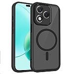 Σκληρή Πλάτη PC+TPU για Honor 600 Lite 5G (OEM) σε Μαύρο με μαγνητικό δαχτυλίδι — ματ φινίρισμα κατά δακτυλικών αποτυπωμάτων & ενισχυμένες γωνίες για πλήρη προστασία από πτώσεις.
