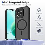 Θήκη Honor 600 Lite 5G - OEM - Σκληρή Πλάτη PC+TPU - Μαύρο - MagSafe — εικόνα 2