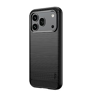 Πλάτη Carbon Fiber + TPU για Honor 600 Pro 5G (MOFI) σε Μαύρο — υφή brushed με αντιδακτυλική επίστρωση & απορρόφηση κραδασμών για καθημερινή προστασία.