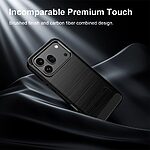 Θήκη Honor 600 Pro 5G / 5G - MOFI - Πλάτη Carbon Fiber + TPU - Μπλε — εικόνα 4