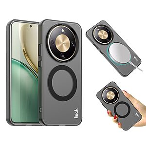 Θήκη Honor Magic8 Lite 5G - IMAK Magnetic Case - Σκληρή Πλάτη PC+TPU - Μαύρο — εικόνα 2