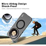 Θήκη Honor Magic8 Lite 5G - IMAK Magnetic Case - Σκληρή Πλάτη PC+TPU - Μαύρο — εικόνα 5