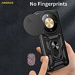 Θήκη Honor Magic8 Lite 5G - AMORUS - Σκληρή Πλάτη PC+TPU - Μπλε - Stand — εικόνα 7