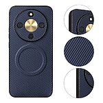 Θήκη Honor Magic8 Lite 5G - OEM - Πλάτη από Συνθετικό Δέρμα (PU) + PC - Μπλε — εικόνα 3