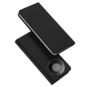 Flip Θήκη από Συνθετικό Δέρμα (PU) με TPU για Honor Magic8 Lite 5G (DUX DUCIS Skin Pro Series) — θήκη κάρτας & ρυθμιζόμενη βάση stand για hands-free προβολή.