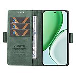 Θήκη Honor Magic8 Lite 5G - YIKATU YK-005 - Flip Πορτοφόλι από Συνθετικό Δέρμα (PU) με TPU - Πράσινο - Wallet/Stand — εικόνα 4