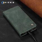 Θήκη Honor Magic8 Lite 5G - YIKATU YK-005 - Flip Πορτοφόλι από Συνθετικό Δέρμα (PU) με TPU - Πράσινο - Wallet/Stand — εικόνα 6