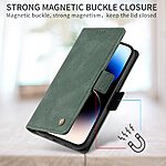 Θήκη Honor Magic8 Lite 5G - YIKATU YK-005 - Flip Πορτοφόλι από Συνθετικό Δέρμα (PU) με TPU - Πράσινο - Wallet/Stand — εικόνα 7