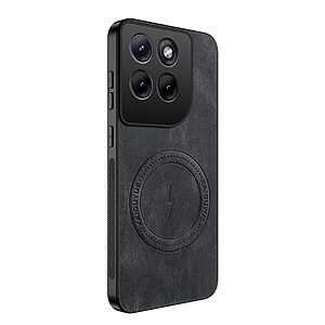Σκληρή Πλάτη PC+TPU για Motorola Edge 70 5G (WANLONFENG SD1 Series) σε Μαύρο — υφή Nappa, μαγνητικός δακτύλιος & αντιολισθητική λαβή για καθημερινή προστασία.