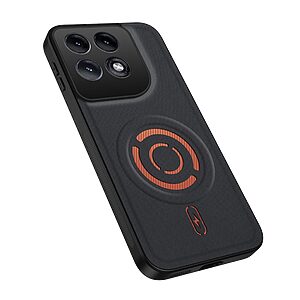 Σκληρή Πλάτη PC+TPU για Motorola Edge 70 5G (WANLONFENG KJB Series) σε Μαύρο — διπλή προστασία με υφή tech fabric, ανασηκωμένα χείλη & ενσωματωμένο μαγνητικό δακτύλιο.