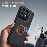 Θήκη Motorola Edge 70 5G - WANLONFENG KJB Series - Σκληρή Πλάτη PC+TPU - Μαύρο — εικόνα 3