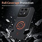 Θήκη Motorola Edge 70 5G - WANLONFENG KJB Series - Σκληρή Πλάτη PC+TPU - Μαύρο — εικόνα 4