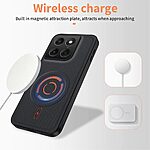 Θήκη Motorola Edge 70 Fusion 5G - WANLONFENG KJB Series - Σκληρή Πλάτη PC+TPU - Μαύρο — εικόνα 5