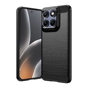 Πλάτη TPU για Motorola Edge 70 Fusion 5G (OEM) σε Μαύρο με υφή Carbon Fiber — προστασία από κρούσεις & γρατζουνιές με αντιδακτυλική επιφάνεια brushed.
