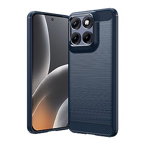 Πλάτη TPU για Motorola Edge 70 Fusion 5G (OEM) σε Μπλε με υφή Carbon Fiber — προστασία από κρούσεις & γρατζουνιές με αντιδακτυλική επιφάνεια brushed.