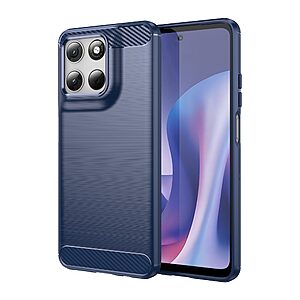 Πλάτη TPU για Motorola Moto G47 5G / G57 5G / G67 Power 5G (OEM) σε Μπλε με υφή Carbon Fiber — ανθεκτική προστασία από πτώσεις & γρατζουνιές με αντιδακτυλική επιφάνεια.