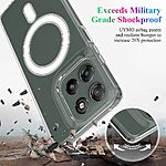 Θήκη Motorola Moto G57 5G - OEM - Σκληρή Πλάτη Ακρυλική+TPU - Διάφανο - Built-in Magnet — εικόνα 4