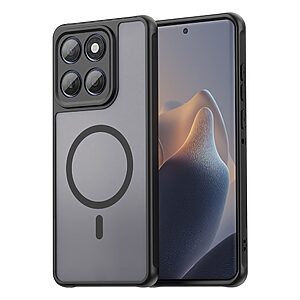 Σκληρή Πλάτη PC+TPU για Motorola Moto G57 5G / G67 Power 5G / G57 Power 5G (OEM) σε Μαύρο με ενσωματωμένο μαγνήτη — ενισχυμένες γωνίες & ματ φινίρισμα για καθημερινή προστασία.