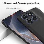 Θήκη Motorola Moto G57 5G - OEM - Πλάτη Σιλικόνης - Μαύρο - Λουράκι — εικόνα 3