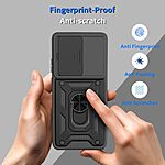 Θήκη Motorola Moto G87 5G / G67 5G / G77 5G - OEM - Σκληρή Πλάτη PC+TPU - Μαύρο - Stand — εικόνα 3